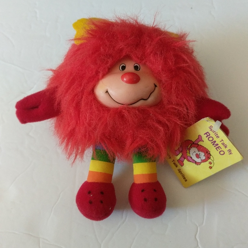 Rainbow Bright Romeo Sprite Toy Taco Bell 1983 Hallmark Red Stuffed - Picture 6 of 11